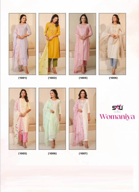 S4u Womaniya 1001 Readymade Suits Catalog
